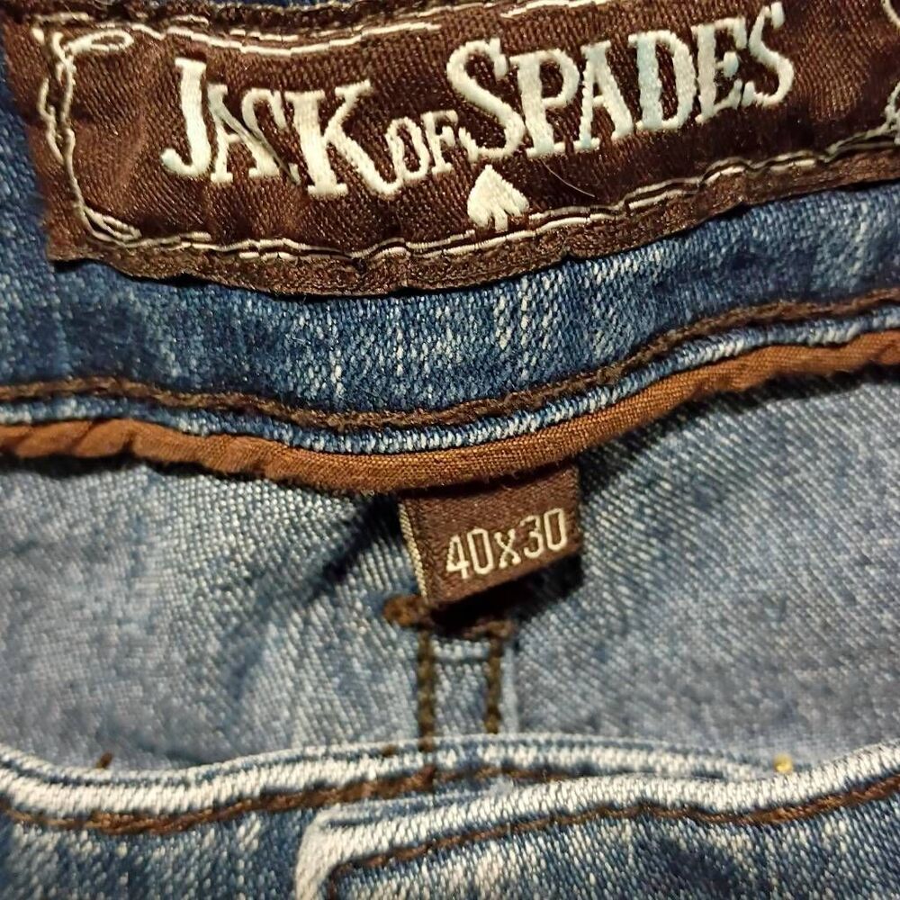 Jack Of Spades High Roller Men's Blue Jeans 40x30